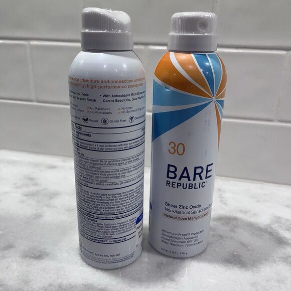 Bare Republic Mineral Sunscreen SPF 30 Coconut Mango Non Greasy Finish Spray 6oz - Picture 3 of 3
